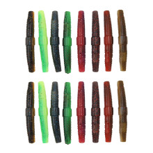 Esca artificiale morbida in plastica, stickbait per la pesca del persico trota, esca perfetta con tecnologia di dispersione dell'aroma per pescatori