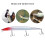 Δόλωμα ψαρέματος Minnow Shadow Wrap, Wounded Baitfish Wiggle, Castable Design, Αντιδιαβρωτικό, Ανθεκτικό και 7