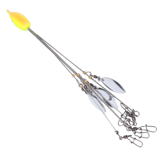Κιτ δολώματος Swimbait, ομπρέλα ψαρέματος με λεπίδες Willow Leaf με 5 περιστρεφόμενα 2