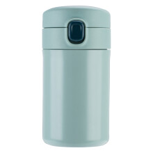 Bouteille isotherme compacte de 280 ml en acier inoxydable. Son isolation sous vide à double paroi préserve le goût authentique et la pureté des