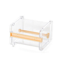 Tape dispenser, tape dispenser desk holder cutter roll organizer desktop DIY sticker roll tape cutter dispenser accessory with 2.55inch (YELLOW)