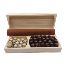 Luxury Travel Chess Set Chessboard and Pieces Made of Resin, Portable Strategy Game, Ideal for On the Go.