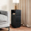 Homcom HOMCOM Slim Bedside Table, Bedside Cabinet with Open Shelf and 2 Drawers 9