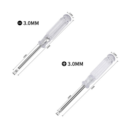 Pocket 3.0mm Screwdriver Phillips/ Flat for Head-   One word 2