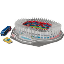 DIY building toy, 3D puzzle, soccer fans, German soccer field model toy