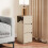 Homcom HOMCOM Slim Bedside Table, Bedside Cabinet with Open Shelf and 2 Drawers 9