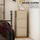 Homcom HOMCOM Slim Bedside Table, Bedside Cabinet with Open Shelf and 2 Drawers 5