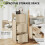 Homcom HOMCOM Slim Bedside Table, Bedside Cabinet with Open Shelf and 2 Drawers 4