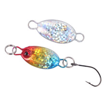 Leurre de pêche en eau douce, cuillère à jigging en forme de haricot magique pour une imitation réaliste d'appât, petit leurre en plomb à