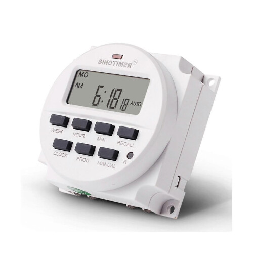 TM618H-4 DC 12V Volt Voltage Output Digital 7 Weekly Programmable Timer Switch Time Relay Controll 2