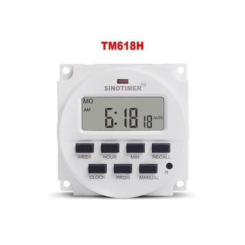 TM618H-4 DC 12V Volt Voltage Output Digital 7 Weekly Programmable Timer Switch Time Relay Controll 1