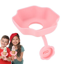 P0psicle Holder No Drip Food Grade Silicone | Reusable P0psicle Stand | NonSlip Ice Pop Stick Mount | Drip Catcher Pink