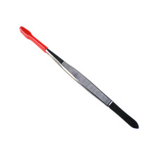 Multi-function Tweezers for w/ Rubber Tips Coin Tweezers-Red