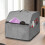 Sewing Equipment Case Machine Washable Nylon Fabric With 2
