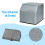 Sewing Equipment Case Machine Washable Nylon Fabric With 6