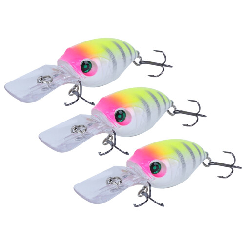 Δόλωμα Crankbait για ψάρεμα λαβρακιού, με αιχμηρό αγκίστρι και αρθρωτό Shad Rap, με σώμα 2