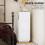 Homcom HOMCOM Slim Bedside Table, Bedside Cabinet with Open Shelf and 2 Drawers 5