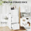 Homcom HOMCOM Slim Bedside Table, Bedside Cabinet with Open Shelf and 2 Drawers 4