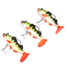 Esche artificiali morbide, esche da pesca jig con rivestimento dai colori brillanti per avventure di pesca senza pari.