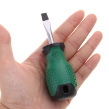 Stubby Screwdriver Convenient Slotted for Cross- 18719