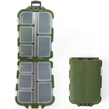 Organisateur de pêche portable et pratique, couvercles transparents mettant en valeur un rangement en plastique de haute qualité