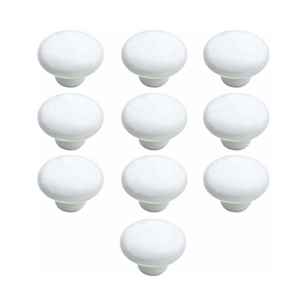 Elegant Ceramic Cabinet Adornments, White Ceramic: Enhance Your Furniture With Timeless Beauty, Decorative Cabinet Door Knobs For Kitchen, Closet, And 9454554441887