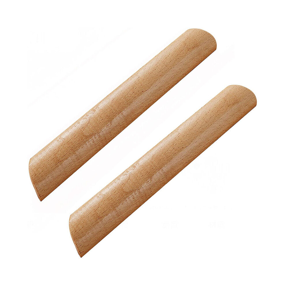 Unfinished Beech Wood Furniture Pulls, Strong Impact Resistance For Longevity, Solid Wood Crafted Handles With Unique Grain Patterns, 10Pcs For Your D 9454554444031