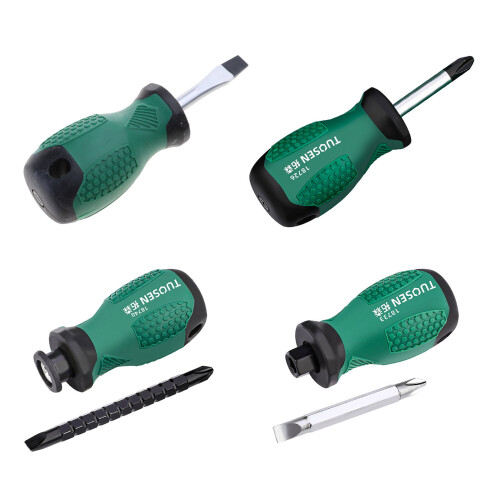 Stubby Screwdriver Convenient Slotted for Cross-   18719 1