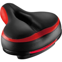 Cuscino per sella da bicicletta di grandi dimensioni per una seduta confortevole, doppie sfere ammortizzanti per pedalate fluide, design universale