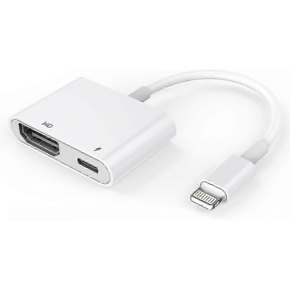 Hdmi Adapter For Iphone, Lightning To Hdmi Digital Av Connector 1080P, Sync Screen For Iphone & Ipad 6935161361179
