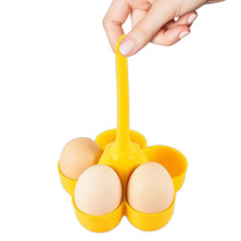 Egg Tray Silicone 5Grid For Steaming, Food Grade,  Temperature Resistant, Yellow, Children's Tray