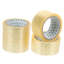 4 Rolls Wide Transparent Tape, Durable for Home Office, School, and Carton Packaging – Practical Solution for and Gift Wrapping