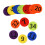 36 Stück Teppichmarker, Kinderspiel, 6 Farben, 3