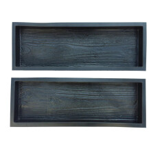 Pavement Mould, 2 Pieces, ABS Paving Mould, Decorative Floor Texture, Pathmate, Driveway, Pavement, Brick, Garden, 63 x 23 x 5 cm