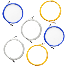 PVC-beschichtete Stahlseile, verzinktes Edelstahlseil für CrossFit-Springseile, verwicklungsfreies Design für Double Unders, 6-teiliges Set mit