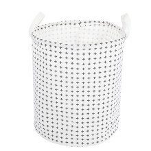 Organizador dobrável para brinquedos e roupas, com grande capacidade, ideal para berçário, escritório e quarto infantil (redondo - azul).