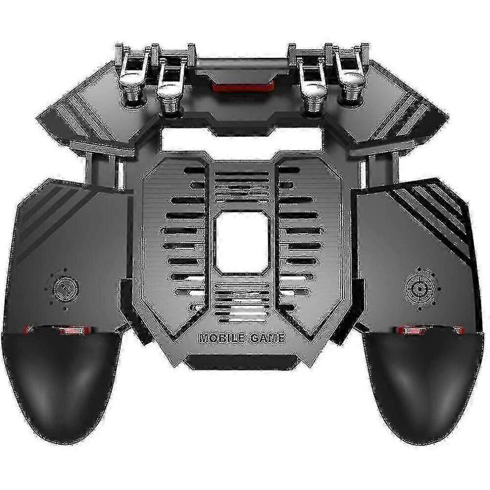 Ak77 Mobile Game Controller, Pubg Gamepad With 6 Finger Gaming Trigger 6935161357905