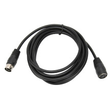5 Pin Midi Keyboard Extension Cable Stable Din Male To Female Adapter Cable For Electronic Piano Midi Guitar 9.8ft