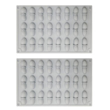 2pcs Silicone Mousse Cake Molds 24 Cavity Peanut Shaped