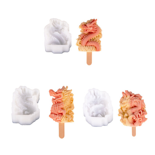 Silicone Popsicles Molds Dragon Shape Ices-Dragon Ice Cream C 1