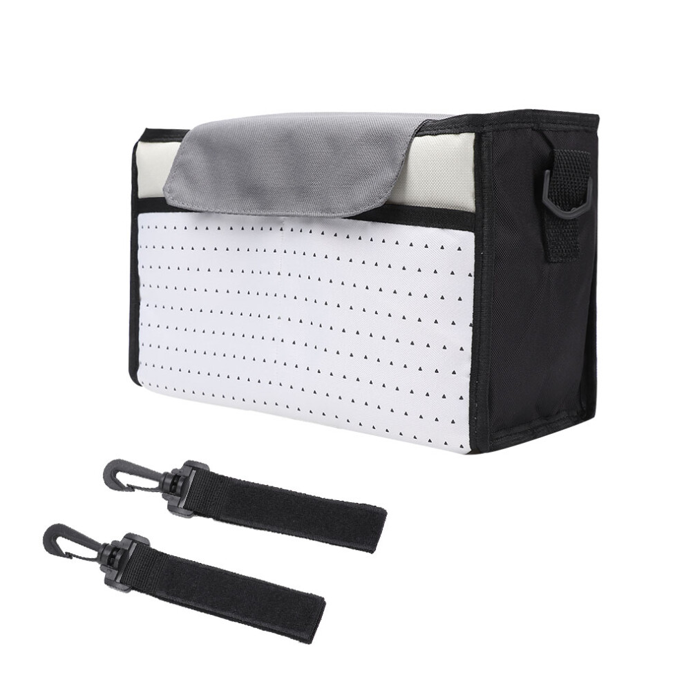 Compact Baby Gear Hub, Universal Stroller Organizer With Detachable Phone Bag, Waterproof Nylon Material, Portable Companion For Hassle-free Parenting