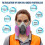 Half Mask With 2097 Filter, For Paint, Woodworking, Epoxy Resin 2