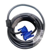 30 Meters 3+6 Black VGA Cable 15-pin Monitor Signal Data Cable Suitable for LCD TV All Copper