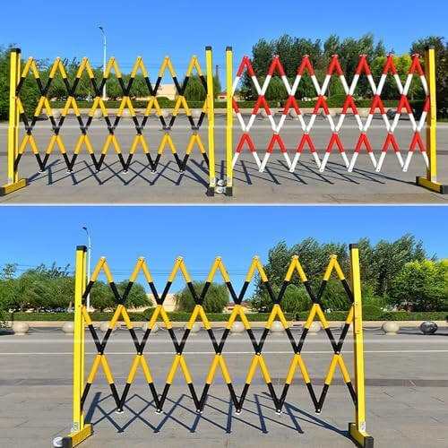 Retractable traffic barrier, folding gate, barrier gate, expandable barrier 1