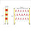 Retractable traffic barrier, folding gate, barrier gate, expandable barrier 4
