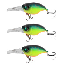 Angelköder-Set gemischt, inklusive Minnow-Crankbait, Subsurface Twitch Bait mit Widerhaken-Drillingen für Süß- und Salzwasserangeln