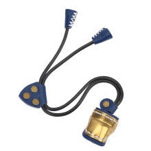 Protector de dedos para tiro con arco, anillo de pulgar de latón ajustable con envoltura de cuero suave, diseño ergonómico tradicional para tiro