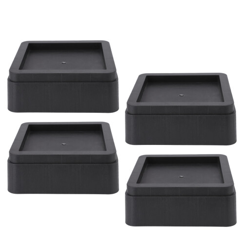 Blocos elevadores de móveis de 5 cm (2 polegadas), resistentes e que otimizam o espaço de armazenamento. Elevadores de cama reforçados, com ajuste 1