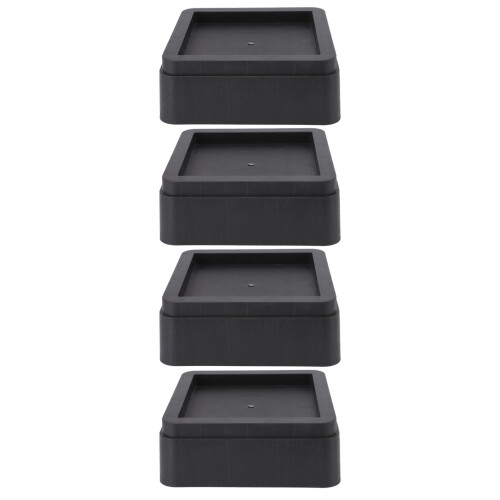 Blocos elevadores de móveis de 5 cm (2 polegadas), resistentes e que otimizam o espaço de armazenamento. Elevadores de cama reforçados, com ajuste 2