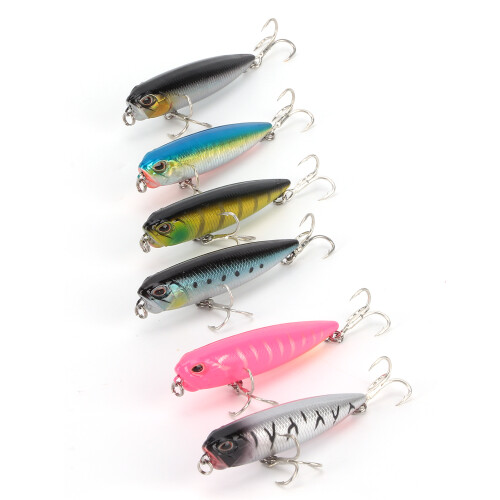 Δόλωμα Topwater Trout Attack Micro Popper με ανθεκτικό σώμα ABS με τρισδιάστατα ρεαλιστικά μάτια 2
